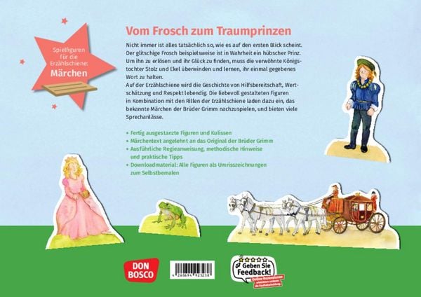 Produktbild: Der Froschk&ouml;nig. Erz&auml;hlschienen-Figurenset
