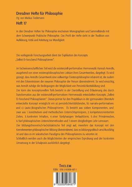 Produktbild: Selbst-Er-forschend Philosophieren
