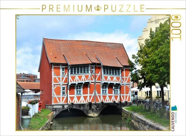 Produktbild: CALVENDO Puzzle Rotes Haus,- Gew&ouml;lbe WISMAR (1752) | 1000 Teile Lege-Gr&ouml;&szlig;e 64x48cm Foto-Puzzle f&uuml;r gl&uuml;ckliche Stunden