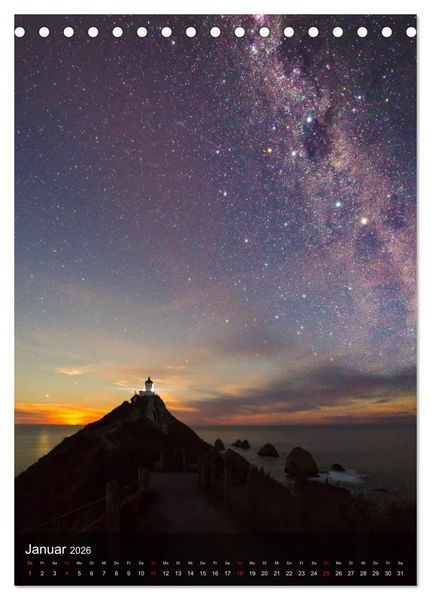 Produktbild: Naturparadies Neuseeland (Tischkalender 2026 DIN A5 hoch), CALVENDO Monatskalender