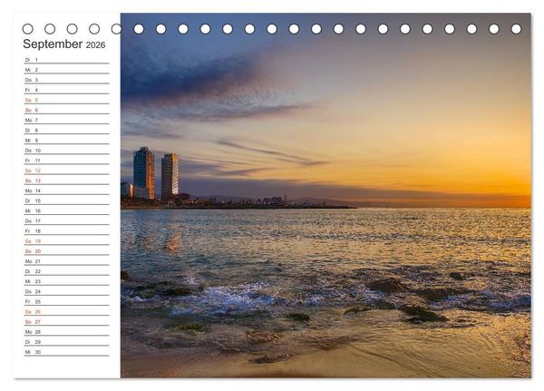 Produktbild: Metropole Barcelona (Tischkalender 2026 DIN A5 quer), CALVENDO Monatskalender