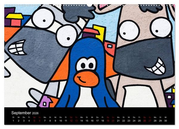 Produktbild: Graffiti und Street Art in La Paz (Wandkalender 2026 DIN A2 quer), CALVENDO Monatskalender