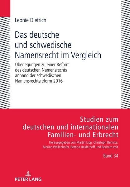Produktbild: Das deutsche und schwedische Namensrecht im Vergleich