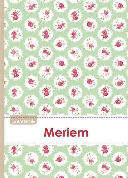 Produktbild: Carnet meriem lignes,96p,a5