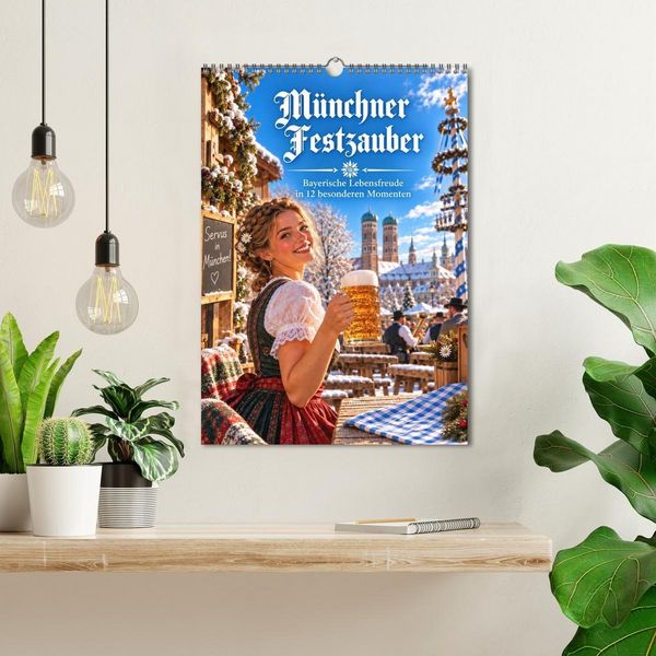 Produktbild: M&uuml;nchner Festzauber - Bayerische Lebensfreude in 12 besonderen Momenten (Wandkalender 2027 DIN A3 hoch), CALVENDO Monatskalender