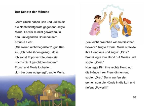 Die drei !!!, Bücherhelden 2. Klasse, Tatort Baumhaus