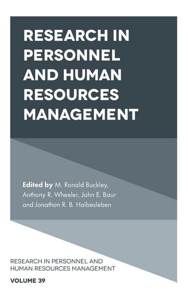 Produktbild: Research in Personnel and Human Resources Management