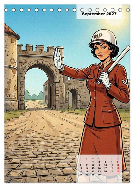 Produktbild: Uniform-Girls (Tischkalender 2027 DIN A5 hoch), CALVENDO Monatskalender