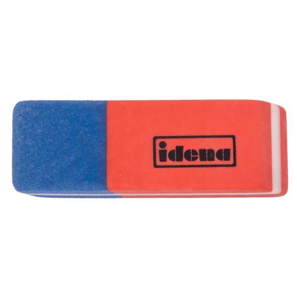 Produktbild: Idena Radierer rot/blau 2 St&uuml;ck Blister