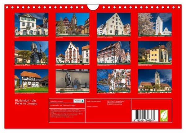 Produktbild: Pfullendorf - die Perle im Linzgau (Wandkalender 2027 DIN A4 quer), CALVENDO Monatskalender