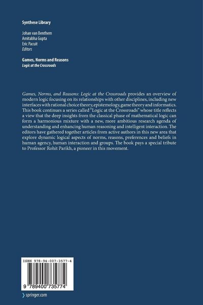 Produktbild: Games, Norms and Reasons