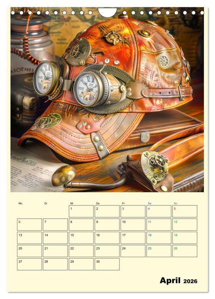 Produktbild: Steampunk Accesoires - Planer (Wandkalender 2026 DIN A4 hoch), CALVENDO Monatskalender