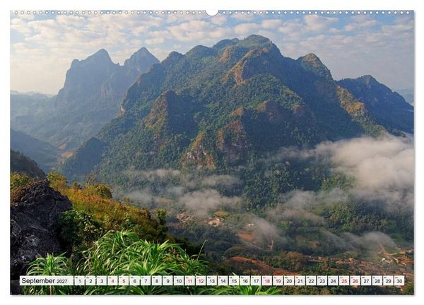 Produktbild: Bekanntes und Unbekanntes Laos (Wandkalender 2027 DIN A2 quer), CALVENDO Monatskalender