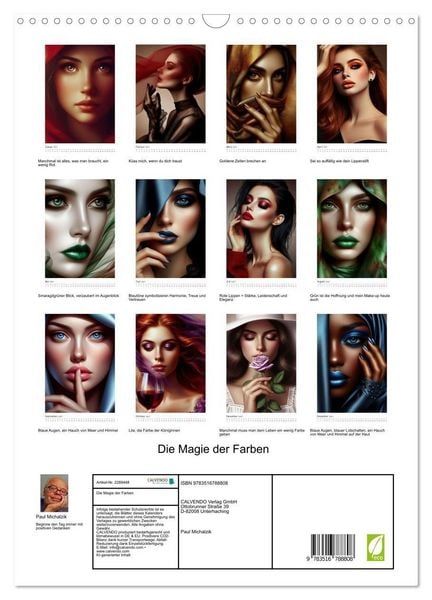 Produktbild: Die Magie der Farben (Wandkalender 2027 DIN A3 hoch), CALVENDO Monatskalender