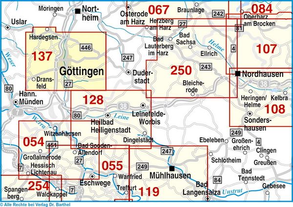 Produktbild: Radwander- und Wanderkarte G&ouml;ttingen und Umgebung