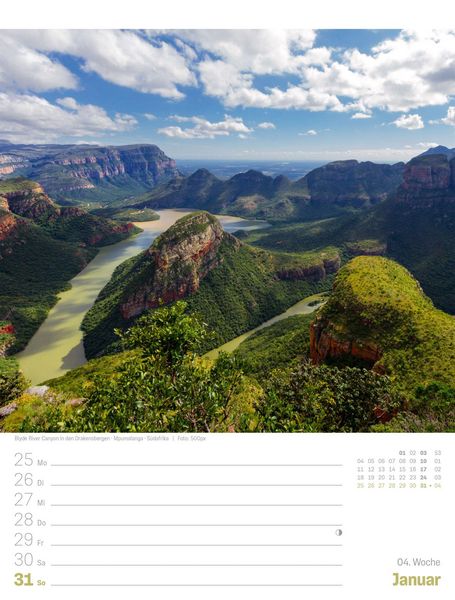 Produktbild: Planet Erde Wochenplaner Kalender 2027 | Landschaften der Welt