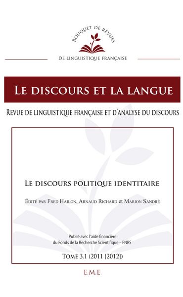 Produktbild: Le discours politique identitaire
