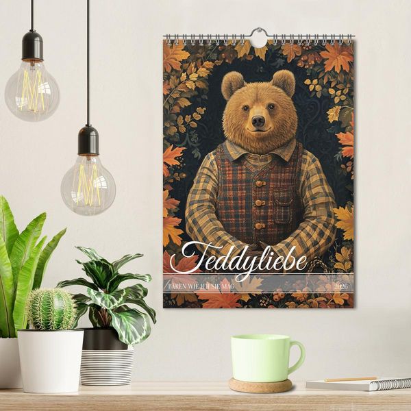 Produktbild: Teddyliebe B&auml;ren wie ich sie mag (Wandkalender 2026 DIN A4 hoch), CALVENDO Monatskalender