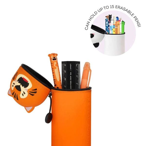 Produktbild: Legami 2-in-1-Federmäppchen aus Silikon - Kawaii - Tiger