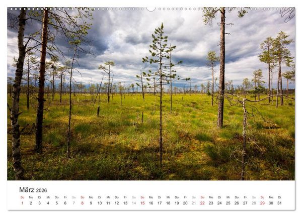 Produktbild: Russlands Norden 2026 (hochwertiger Premium Wandkalender 2026 DIN A2 quer), Kunstdruck in Hochglanz