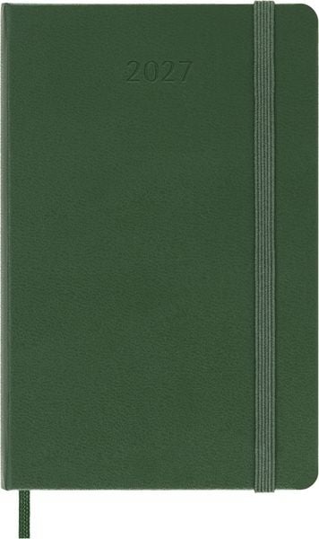 Produktbild: Moleskine 12 Monate Tageskalender 2027, Pocket/A6, 1 Tag = 1 Seite, Fester Einband, Myrtengr&uuml;n