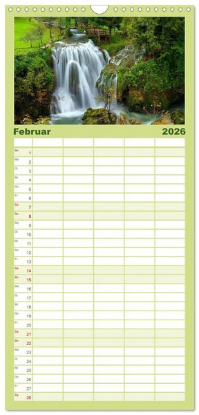 Produktbild: Familienplaner 2026 - Kroatien - Traumhafte Landschaften und faszinierende St&auml;dte mit 5 Spalten (Wandkalender, 21 x 45 cm) CALVENDO