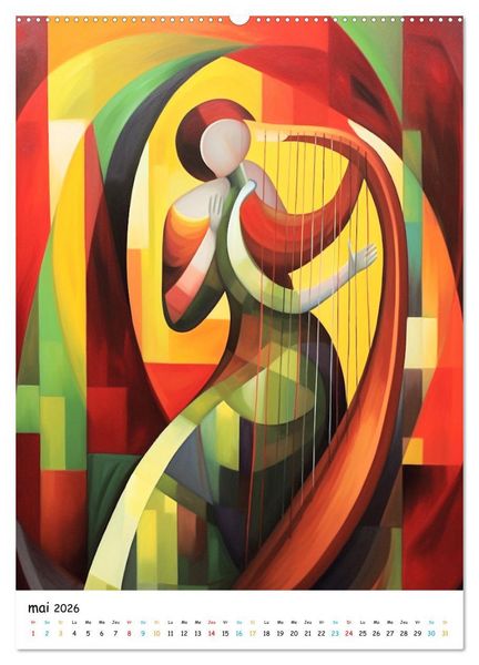 Produktbild: Ballade symphonique (Calendrier mural 2026 DIN A2 horizontal) calendrier de bureau