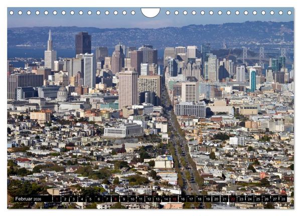 Produktbild: San Francisco - Traumstadt in Kalifornien (Wandkalender 2026 DIN A4 quer), CALVENDO Monatskalender