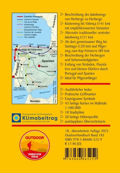 Produktbild: Portugal Spanien: Jakobsweg Caminho Portugu&ecirc;s von Porto nach Santiago und Finisterre