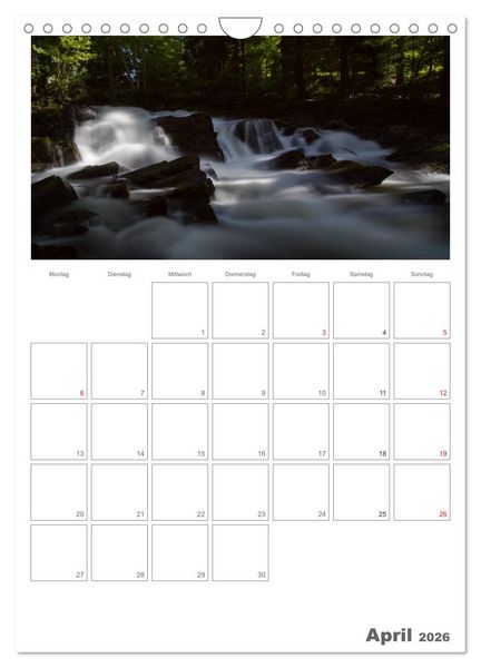 Produktbild: Harzer Wasserwelten (Wandkalender 2026 DIN A4 hoch), CALVENDO Monatskalender