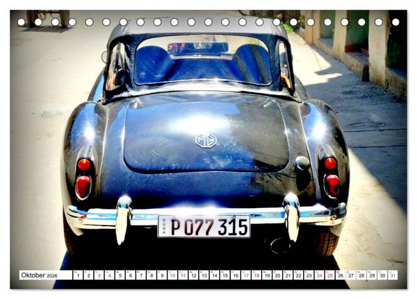 Produktbild: MGA Roadster - Filmstar auf R&auml;dern (Tischkalender 2026 DIN A5 quer), CALVENDO Monatskalender