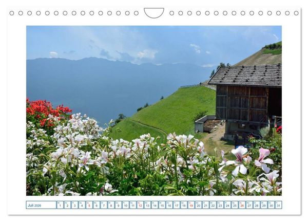 Produktbild: Wandergebiet S&uuml;dtirol (Wandkalender 2026 DIN A4 quer), CALVENDO Monatskalender