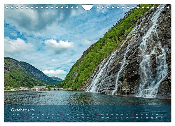 Produktbild: Skandinavien - Fjorde, Sch&auml;ren und Meer... (Wandkalender 2026 DIN A4 quer), CALVENDO Monatskalender