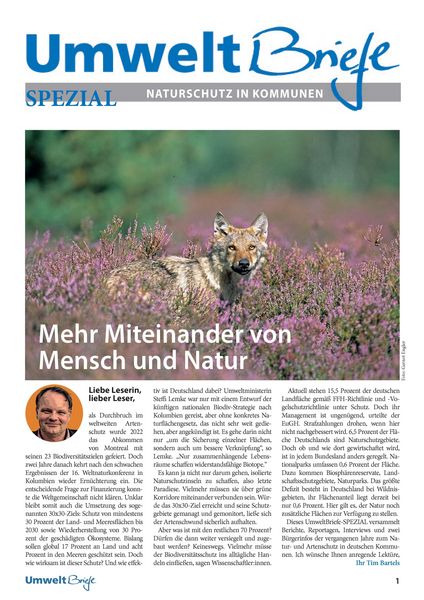 Produktbild: Umweltbriefe SPEZIAL - Kommunale Biodiversit&auml;t