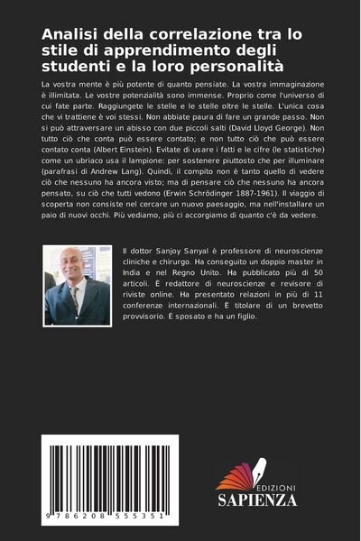 Produktbild: Analisi della correlazione tra lo stile di apprendimento degli studenti e la loro personalit&agrave;