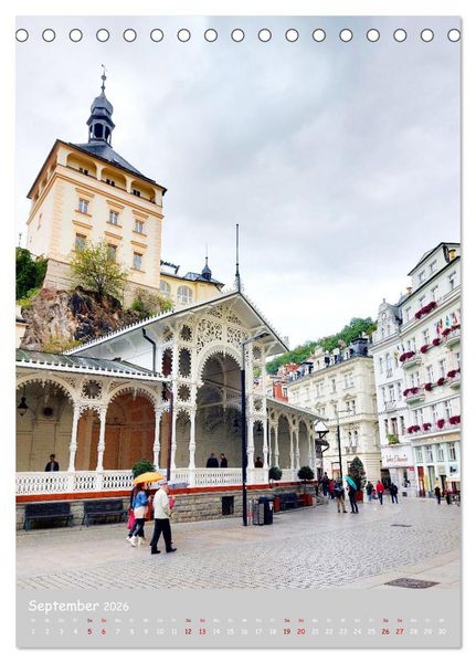 Produktbild: Karlsbad - pr&auml;chtig und elegant (Tischkalender 2026 DIN A5 hoch), CALVENDO Monatskalender