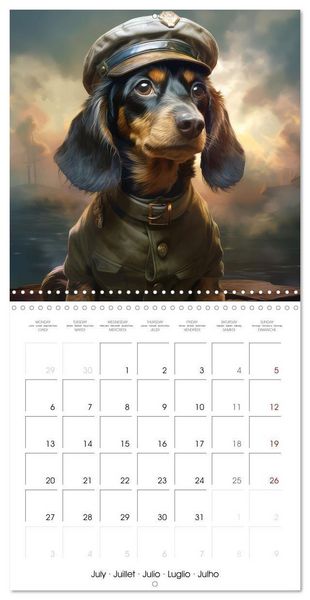 Produktbild: Des chiens styl&eacute;s (Calendrier mural carr&eacute; 2026 30x30 cm) Calendrier double avec une page pour vos prises de notes