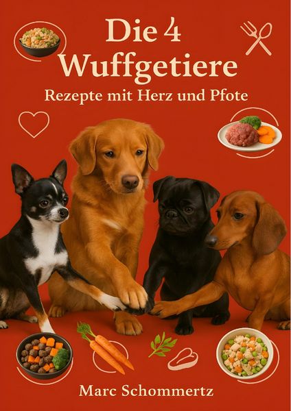 Produktbild: Die 4 Wuffgetiere - Rezepte mit Herz und Pfote