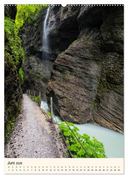 Produktbild: Partnachklamm (hochwertiger Premium Wandkalender 2026 DIN A2 hoch), Kunstdruck in Hochglanz