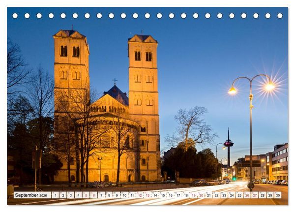 Produktbild: K&Ouml;LNER LICHTERZAUBER (Tischkalender 2026 DIN A5 quer), CALVENDO Monatskalender