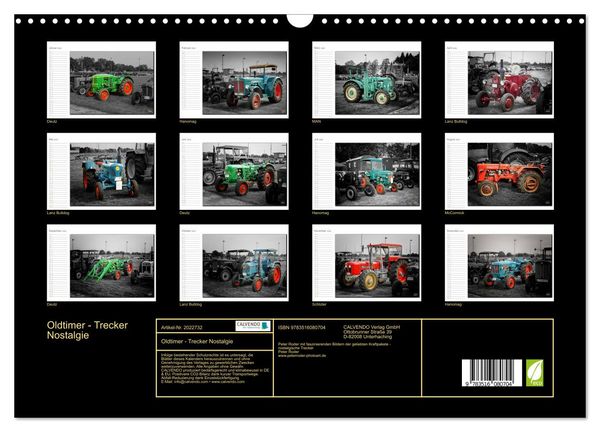 Produktbild: Oldtimer - Trecker Nostalgie (Wandkalender 2026 DIN A3 quer), CALVENDO Monatskalender