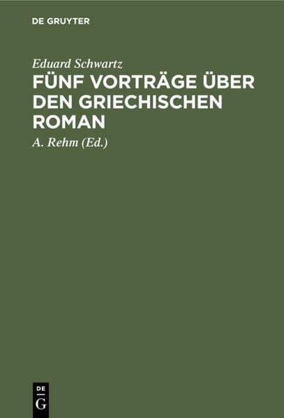 Produktbild: F&uuml;nf Vortr&auml;ge &uuml;ber den griechischen Roman