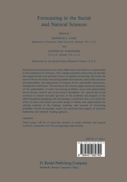 Produktbild: Forecasting in the Social and Natural Sciences