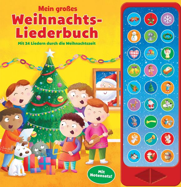 Produktbild: Mein gro&szlig;es Weihnachtsliederbuch - Mit 24 Liedern durch die Weihnachtszeit - 27-Button-Soundbuch - Hardcover-Buch mit 27 Melodien und Ger&auml;uschen
