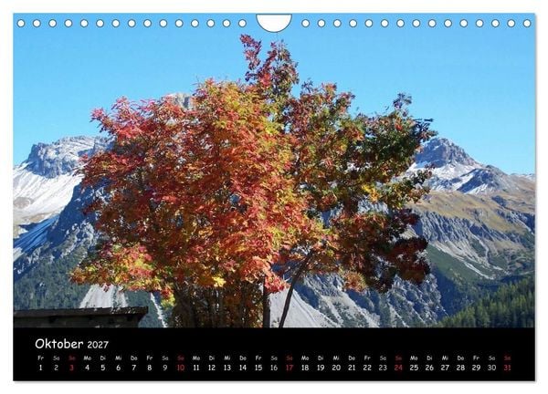 Produktbild: Schweiz - Berglandschaften (Wandkalender 2027 DIN A4 quer), CALVENDO Monatskalender