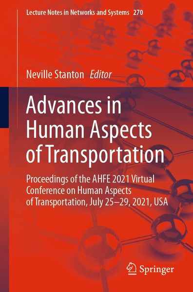 Produktbild: Advances in Human Aspects of Transportation