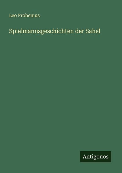 Produktbild: Spielmannsgeschichten der Sahel