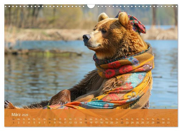 Produktbild: B&auml;rige Noblesse im modischen Portrait. Eleganz und Klasse (Wandkalender 2026 DIN A3 quer), CALVENDO Monatskalender