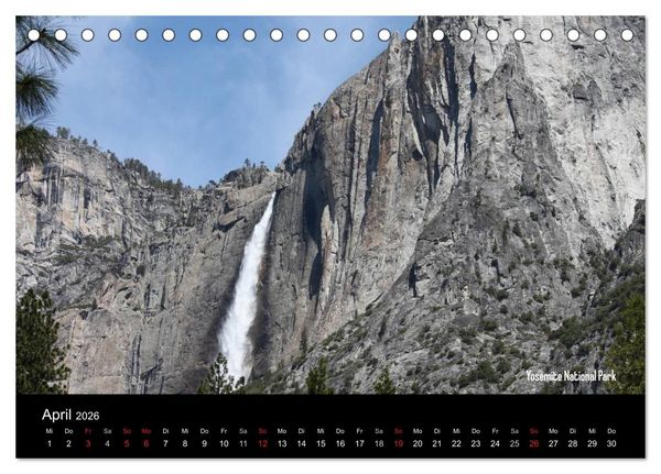 Produktbild: United States National Parks (Tischkalender 2026 DIN A5 quer), CALVENDO Monatskalender