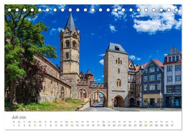 Produktbild: Rennsteig - Weitwanderweg (Tischkalender 2026 DIN A5 quer), CALVENDO Monatskalender
